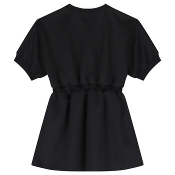 Girls Black Logo Dress