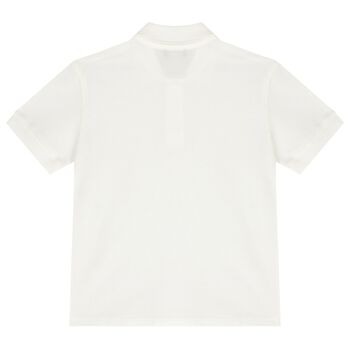 Boys Ivory Logo Polo Shirt