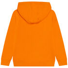 Boys Orange Logo Hooded Top, 1, hi-res