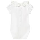 Baby Girls White Bodysuit, 1, hi-res
