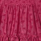 Girls Pink Heart Tulle Dress, 4, hi-res