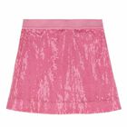 Girls Pink Embellished Skirt, 1, hi-res