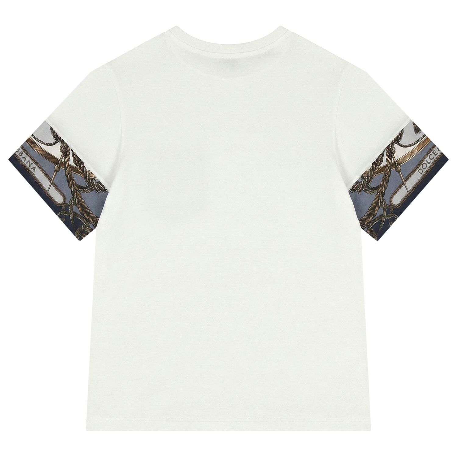 Boys White & Blue Logo T-Shirt, 1, hi-res