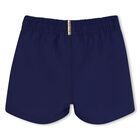 Younger Boys Navy Blue Logo Swim Shorts, 3, hi-res