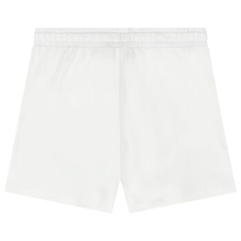 Boys White Logo Shorts