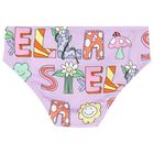 Girls Purple Floral Bikini, 1, hi-res