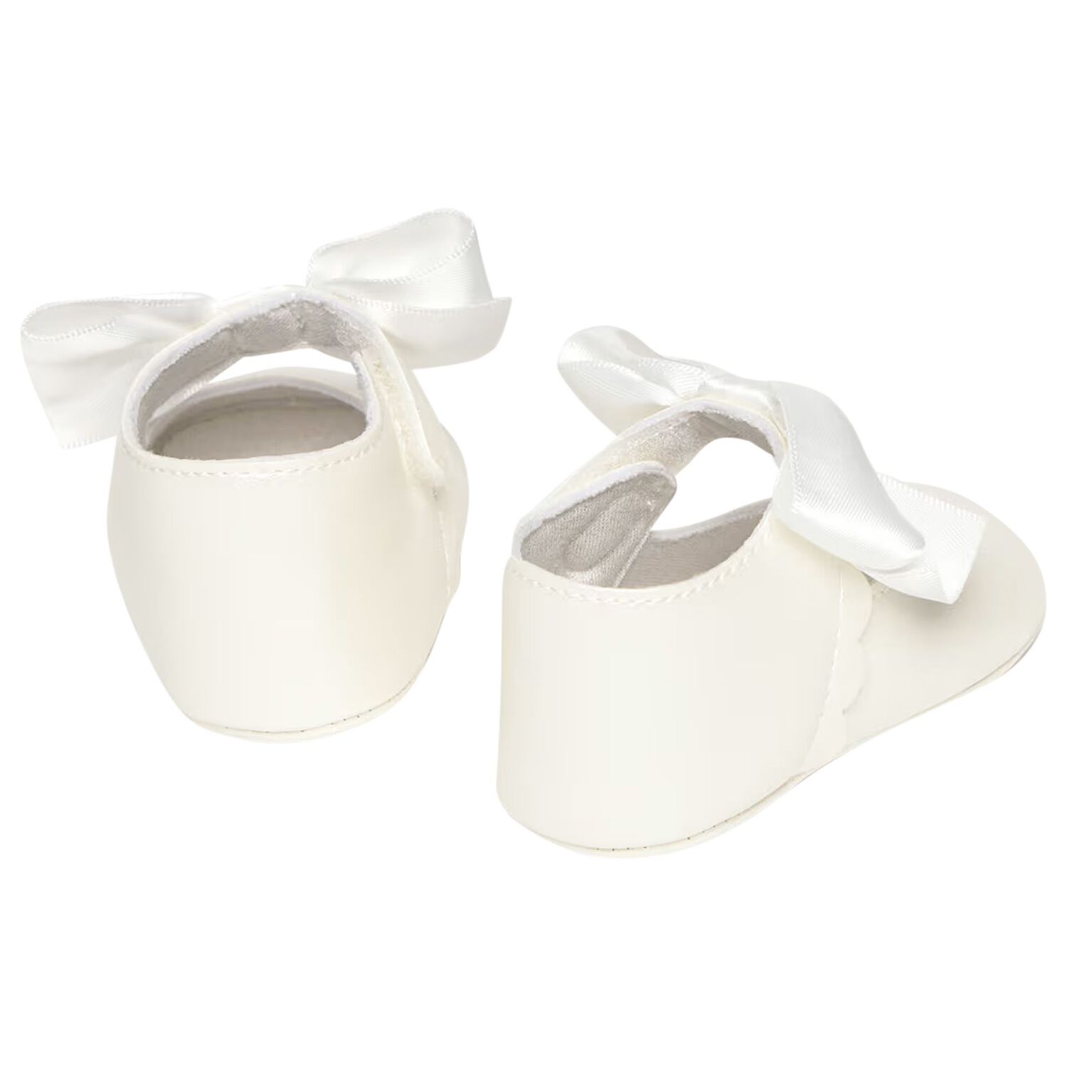 Baby Girls White Bow Pre Walker Shoes, 4, hi-res