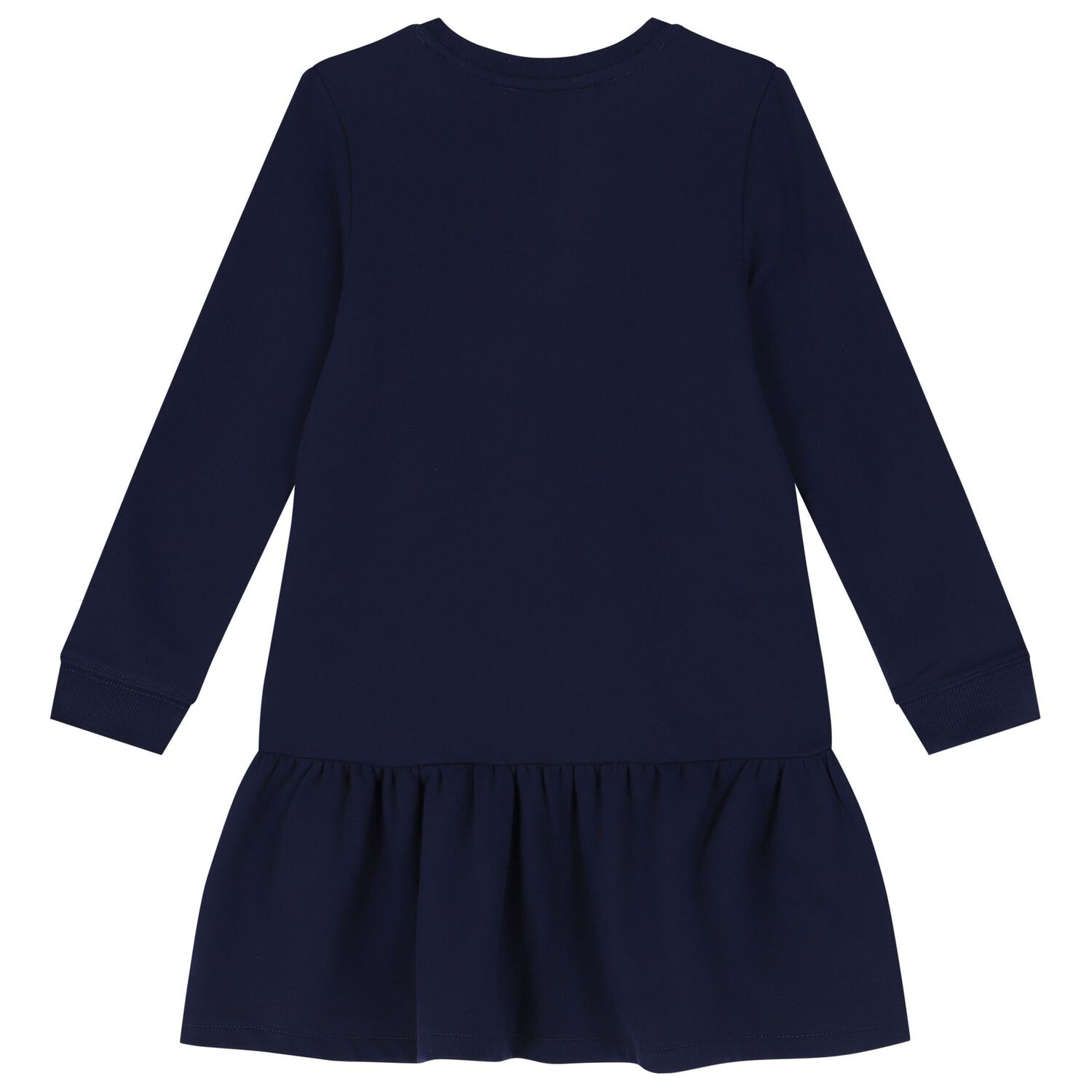 Girls Navy Blue Polo Bear Dress, 1, hi-res