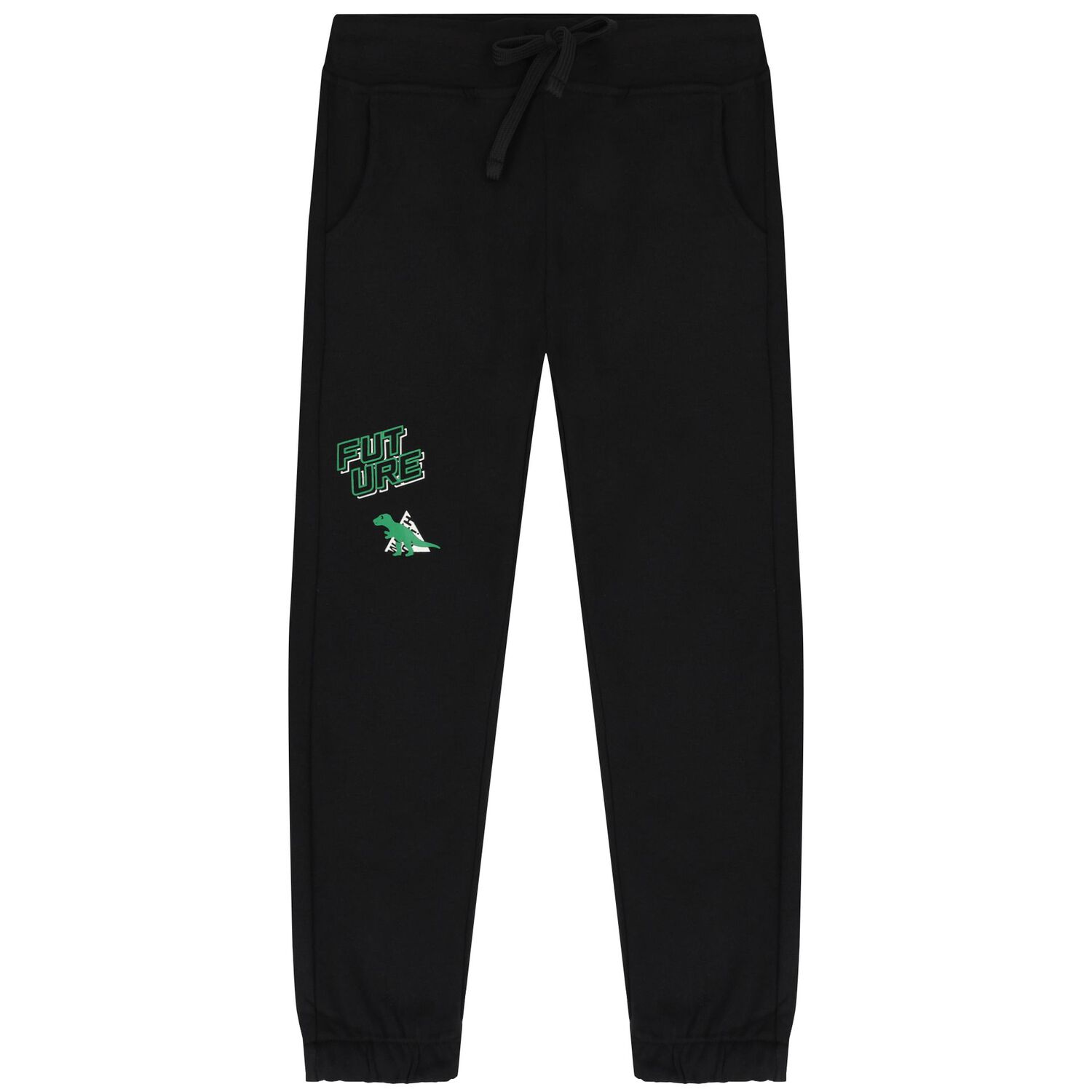 Boys Green & Black Dinosaur Logo Tracksuit, 3, hi-res image number null