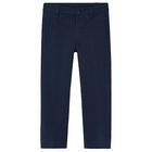 Boys Navy Blue Trousers, 1, hi-res