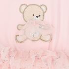 Baby Girls Pink Teddy Bear Bodysuit Dress Set, 2, hi-res