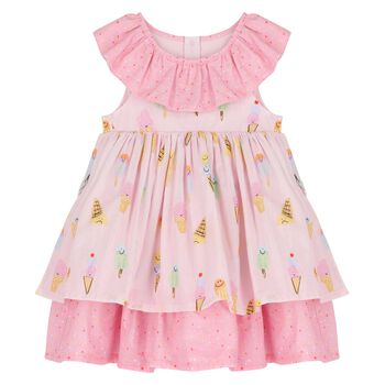 Younger Girls Pink Ice Cream Dress