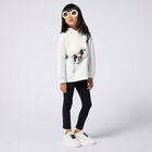 Girls Ivory Logo Bag Hooded Top, 1, hi-res
