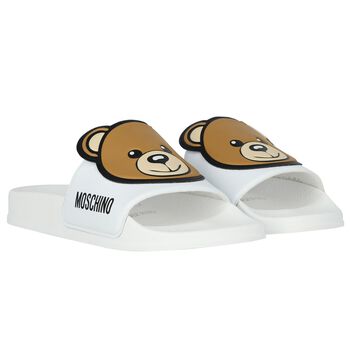 White Teddy Bear Logo Sliders