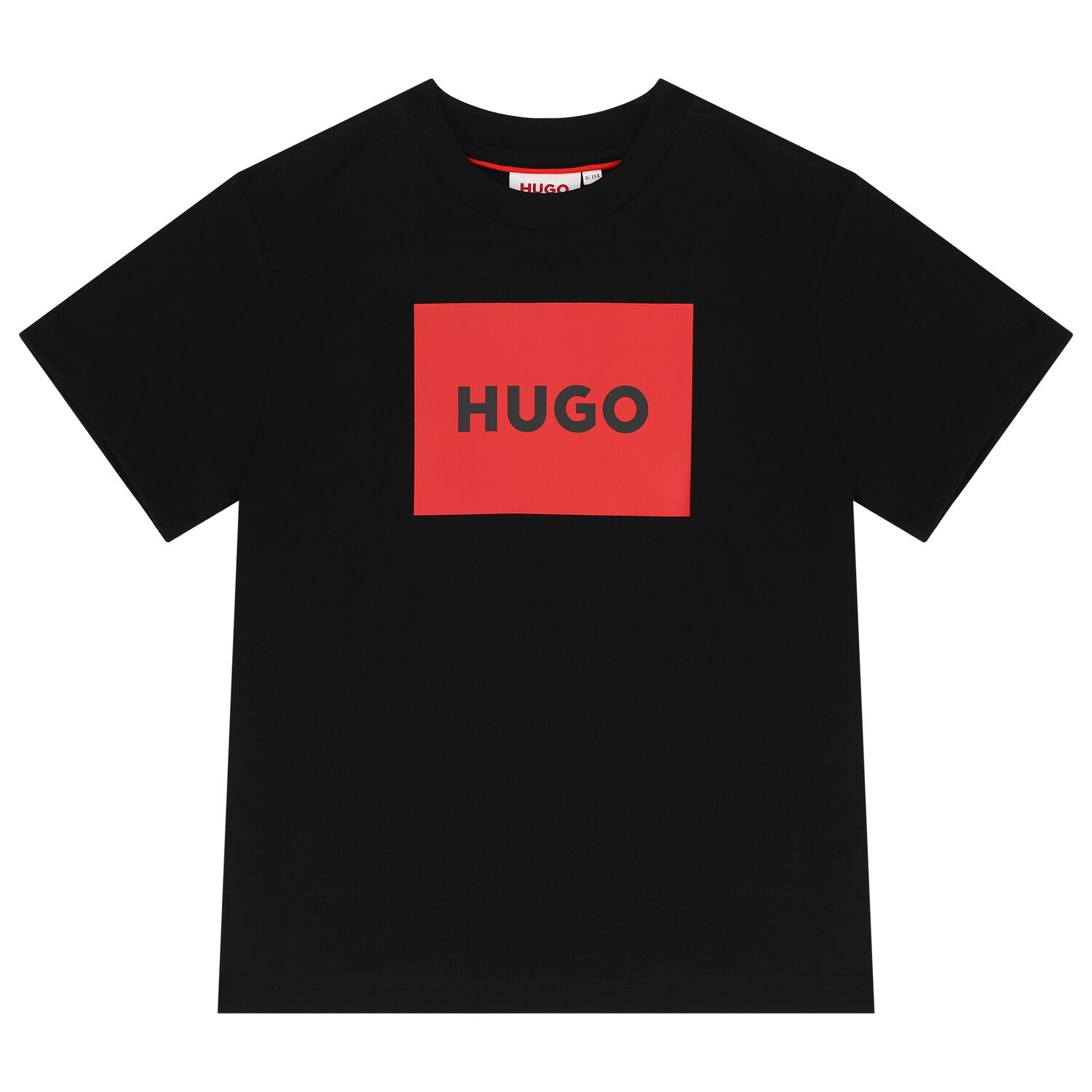 Boys Black Logo T-Shirt, 1, hi-res