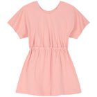 Girls Pink Logo Dress, 1, hi-res