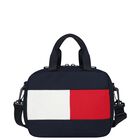 Boys Navy Blue Canvas Logo Lunch Bag ( 28cm ) , 1, hi-res
