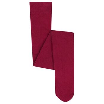 Girls Burgundy Tights