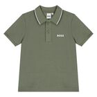 Younger Green Logo Polo Shirt, 1, hi-res