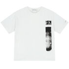 Boys White Logo T-Shirt, 2, hi-res