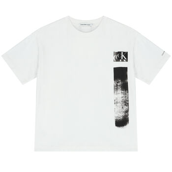 Boys White Logo T-Shirt