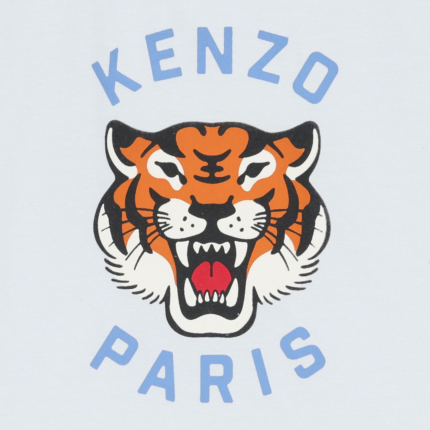 Younger Boys Blue Tiger Logo T-Shirt, 1, hi-res