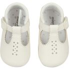 Ivory Leather Pre Walker Shoes, 2, hi-res