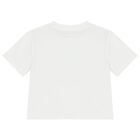 Girls White Cherry Logo T-Shirt, 2, hi-res