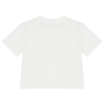 Girls White Cherry Logo T-Shirt