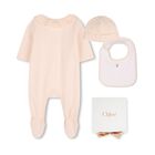Baby Girls Pink Babygrow Gift Set, 2, hi-res