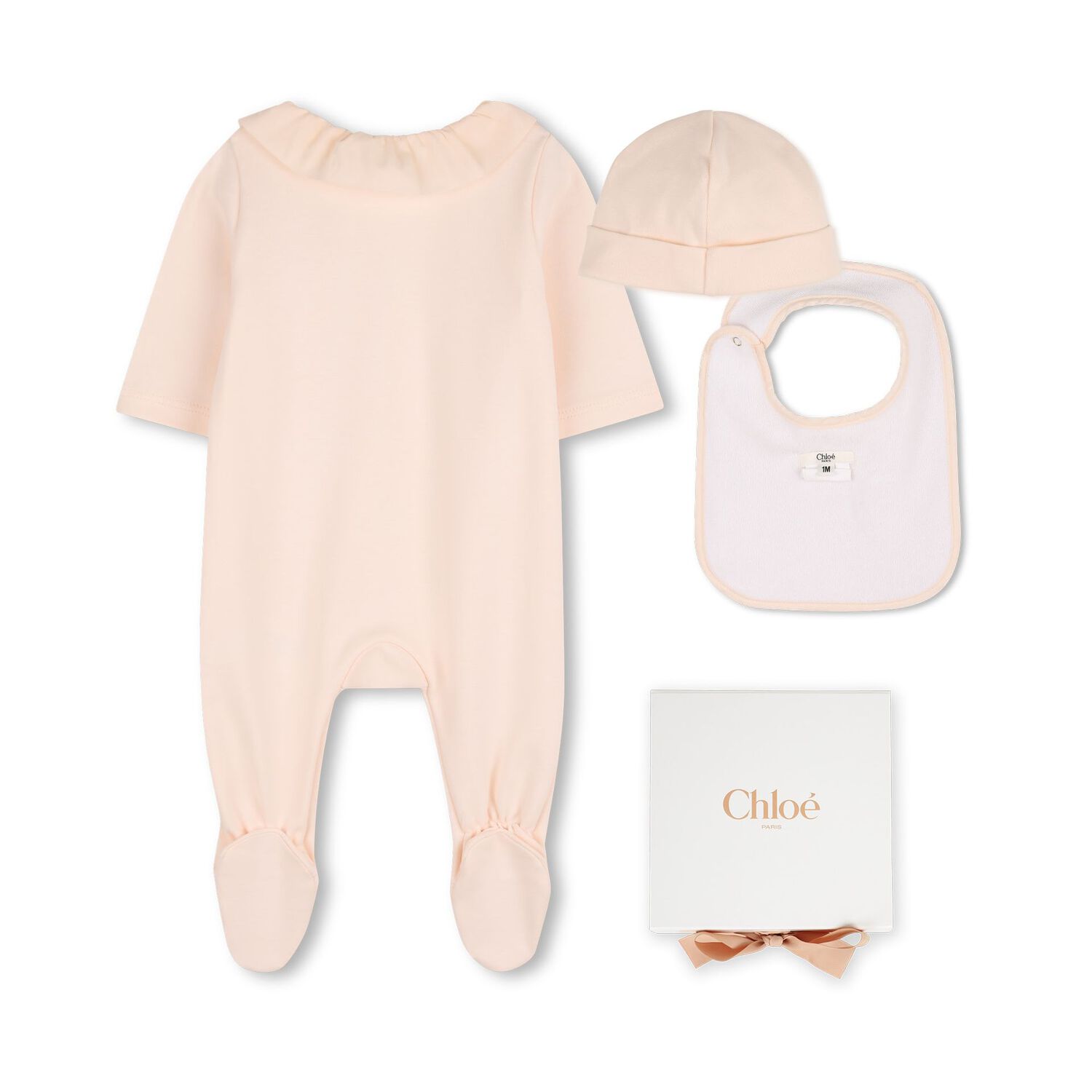 Baby Girls Pink Babygrow Gift Set, 2, hi-res