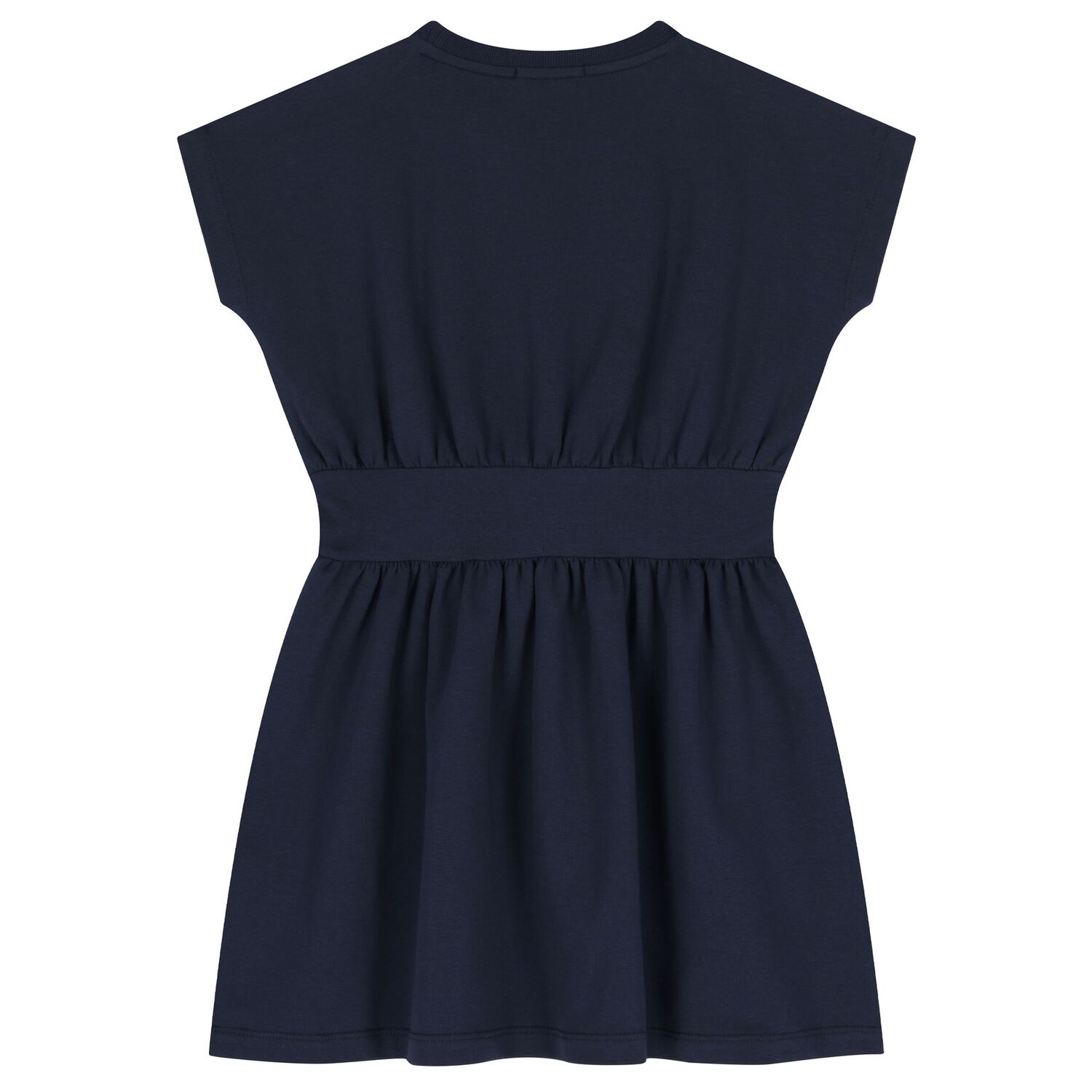 Girls Navy Blue Logo Dress, 2, hi-res