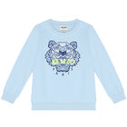 Boys Blue Tiger Sweatshirt, 1, hi-res