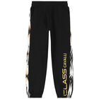 Black & Gold Logo Joggers, 10, hi-res