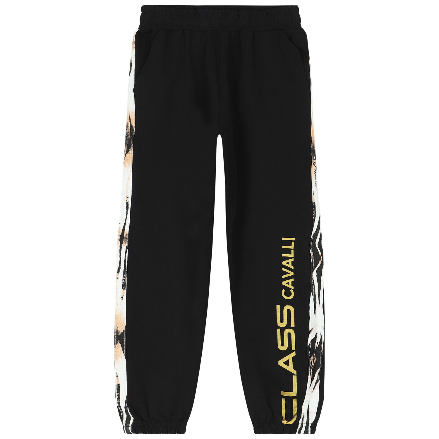 Black & Gold Logo Joggers, 10, hi-res image number null