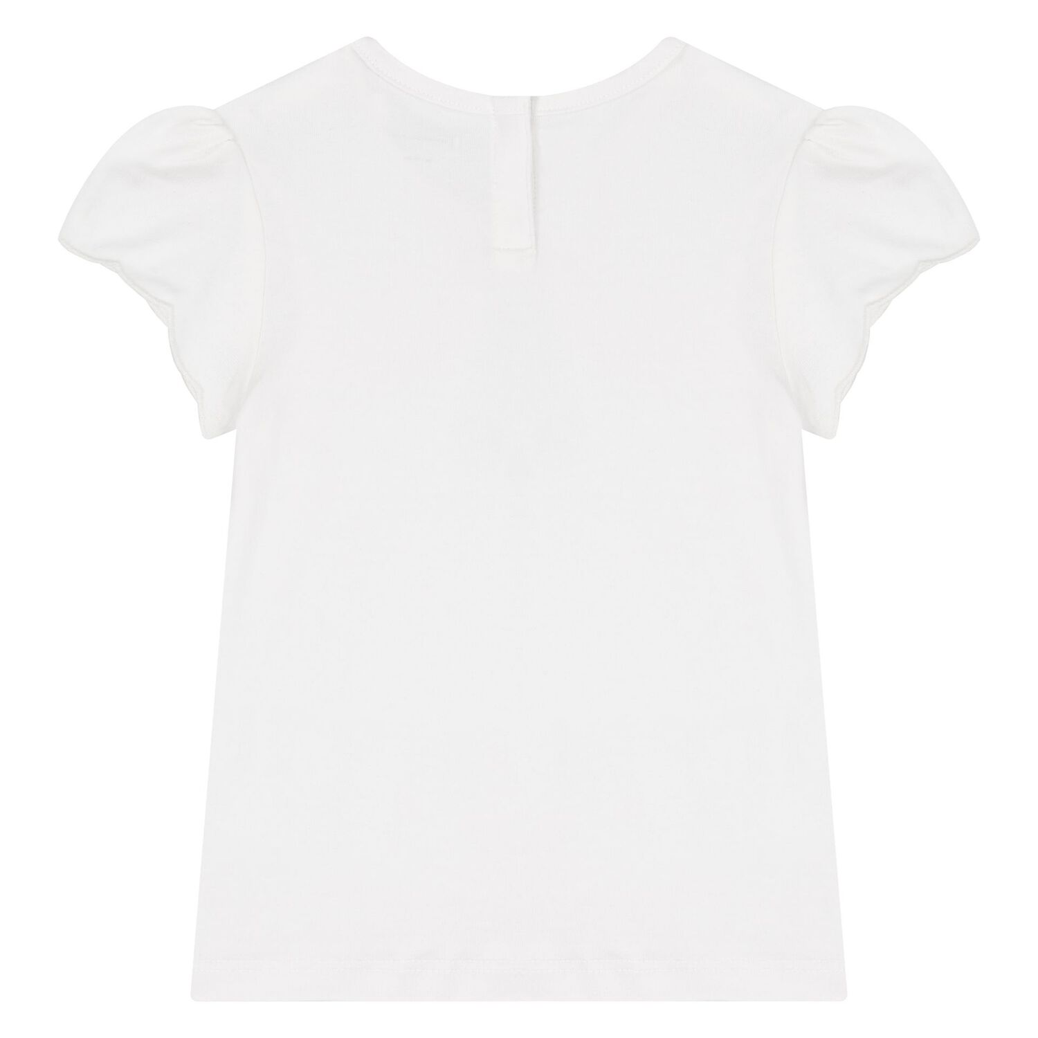 Younger Girls White Logo T-Shirt, 2, hi-res image number null
