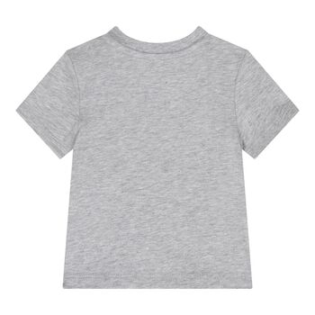 Baby Boys Grey Logo T-Shirt 