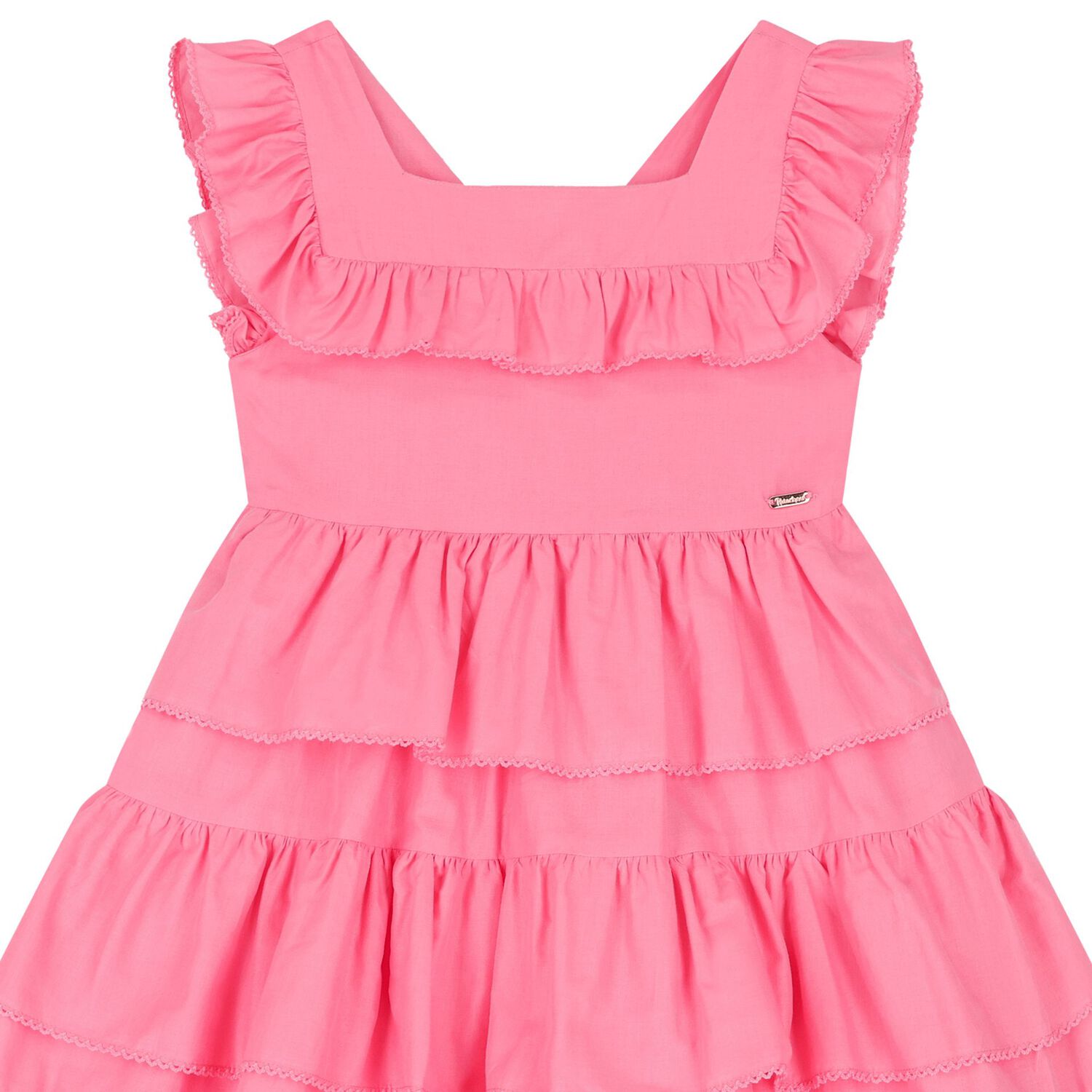 Girls Pink Tiered Dress, 1, hi-res image number null