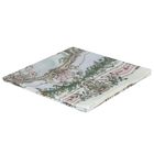 Ivory & Blue Tapestry Baby Swaddle & Bib Gift Set, 1, hi-res