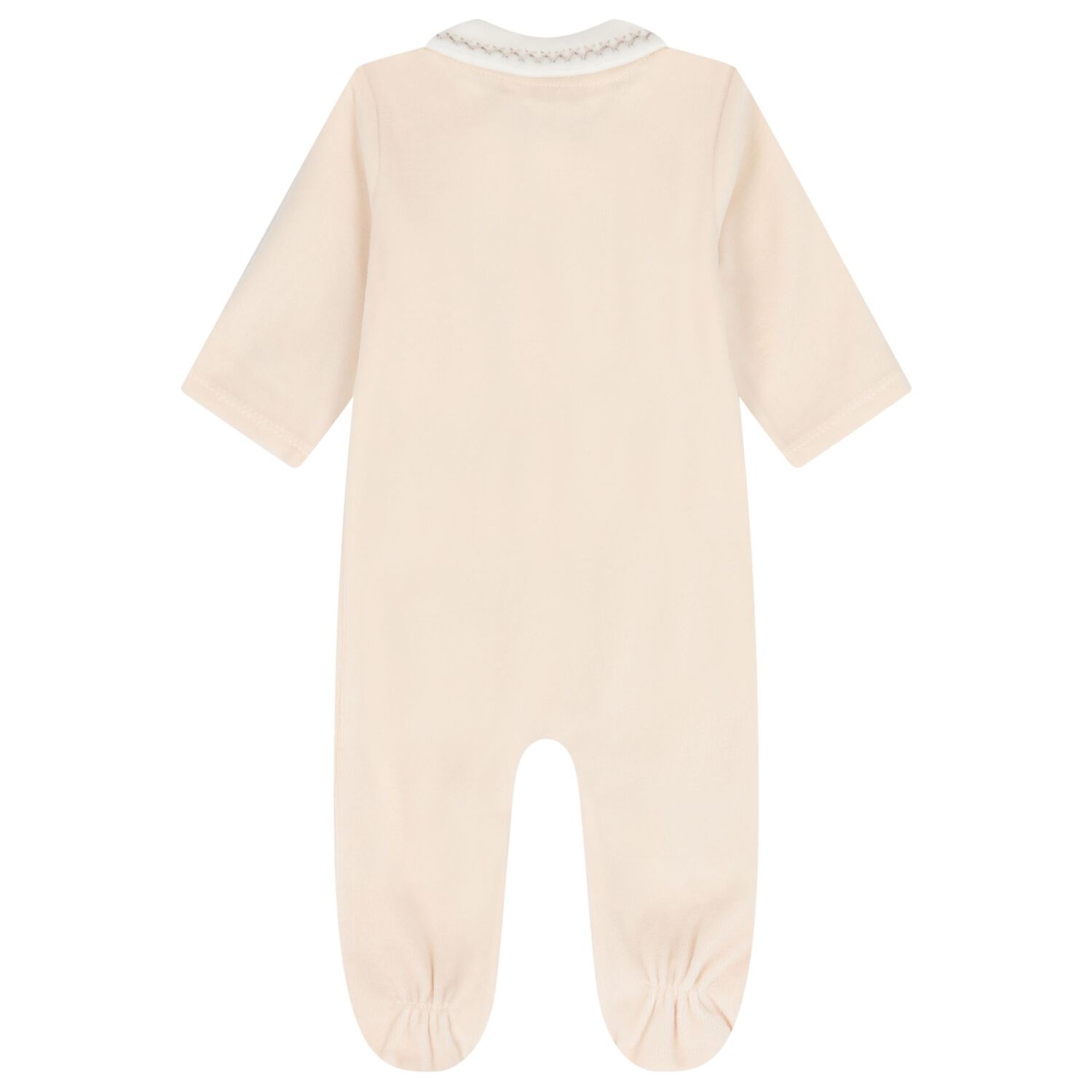 Ivory Embroidered Babygrow, 1, hi-res