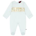 Baby Boys Blue Logo Babygrow, 2, hi-res