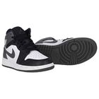 Black, White & Grey Air Jordan 1 Mid Trainers, 9, hi-res