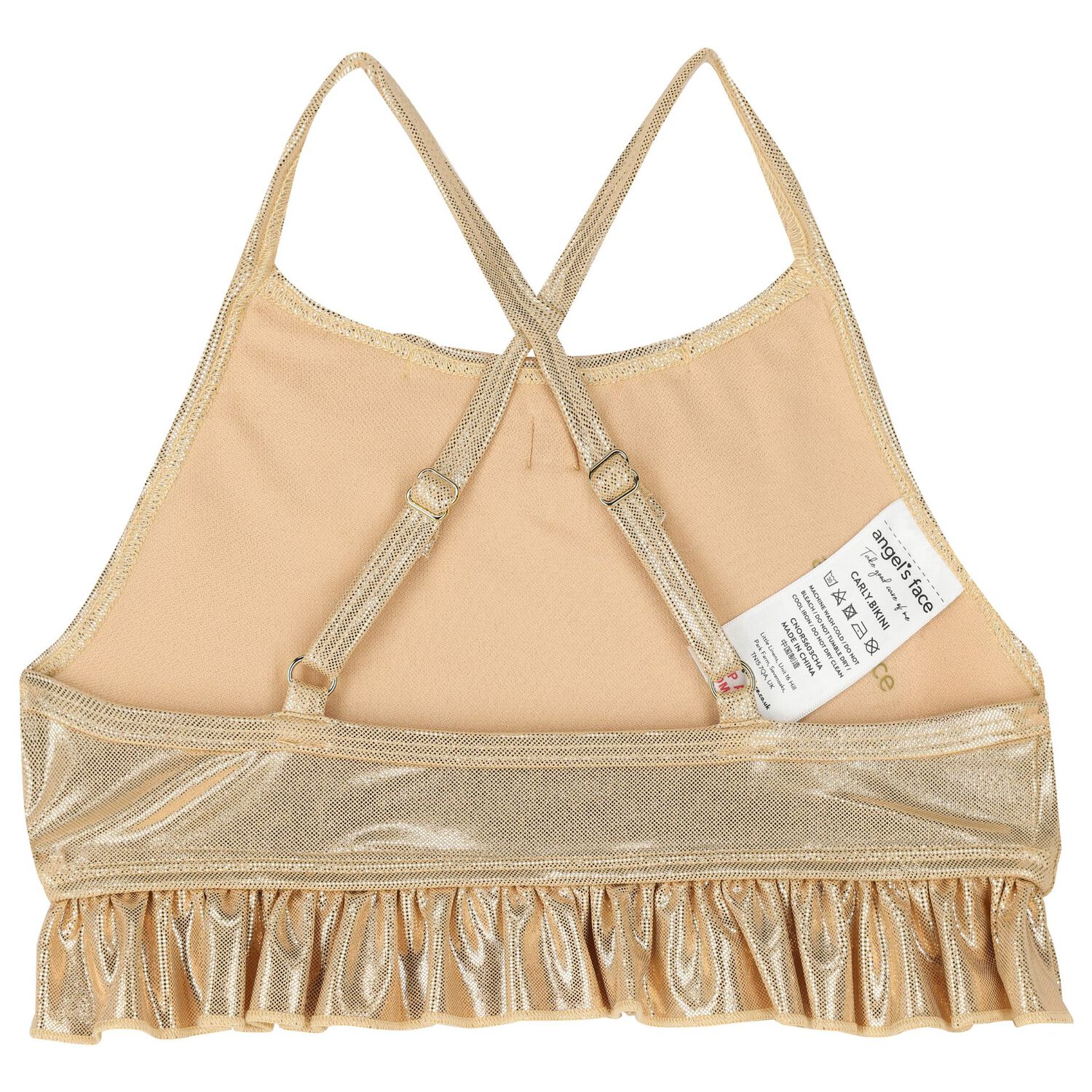 Girls Gold Bow Bikini, 2, hi-res image number null