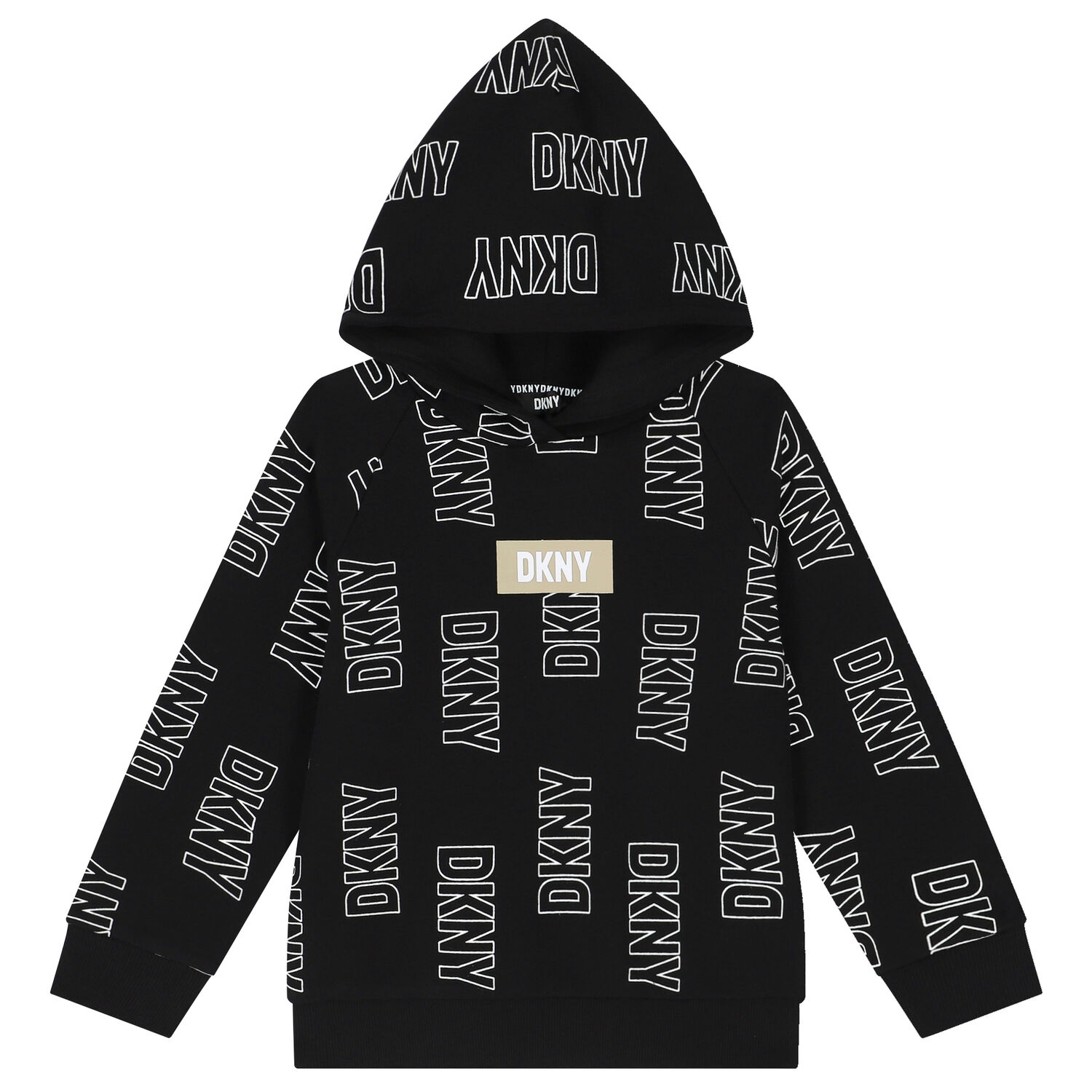 Black Logo Hooded Top, 1, hi-res image number null