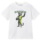 Boys Ivory Driver T-Shirt, 1, hi-res