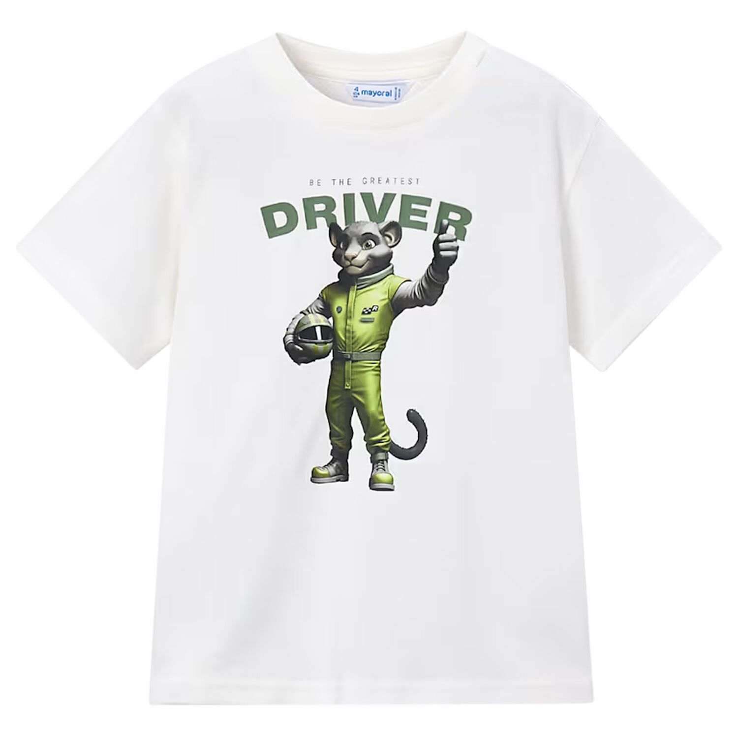 Boys Ivory Driver T-Shirt, 1, hi-res