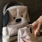 Younger Black, Beige & Ivory Dog Backpack, 1, hi-res