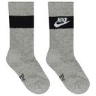 Boys White, Black & Grey Logo Socks ( 6-Pack ) , 1, hi-res