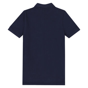 Boys Navy, White & Red Polo Shirt