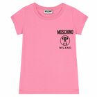 Girls Pink Logo T-Shirt, 1, hi-res